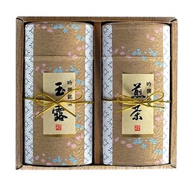 Tea Gift Souvenir Present Sencha Gyokuro YaMETea Set of 2 K2-50 Yame Tea