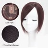 QIANCHUN U-Part Silk Base Real Human Hair Topper Side Part