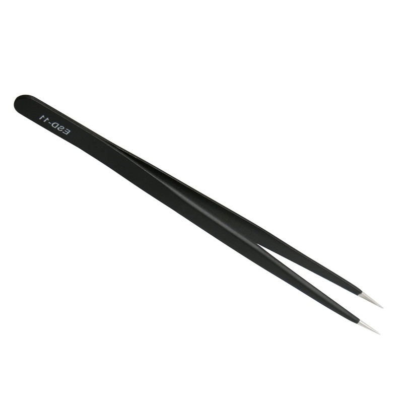 Aopin ESD-11 Anti-Static Precision Tweezers Anti-Static Multifunctional Polished Edges Suitable