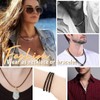 ChainsHouse Leather Necklace for Men String Necklace Black Cord Necklace