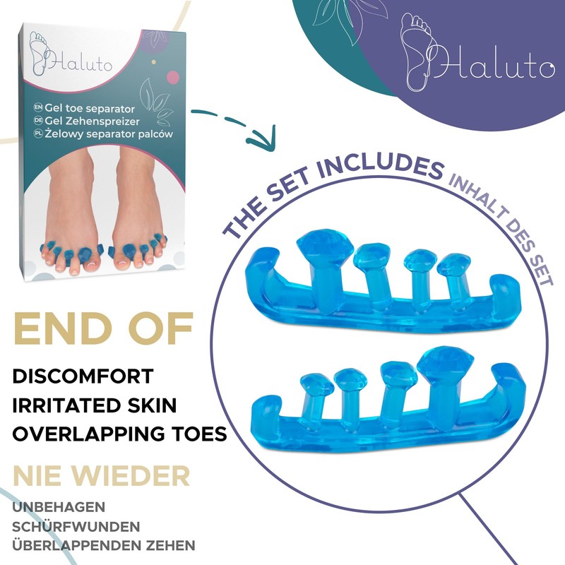 HALUTO Toe Separator - Toe Separator for Pedicure and Hallux