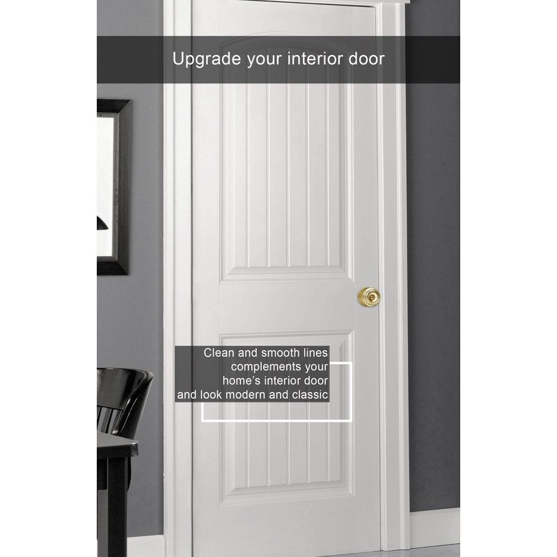 goldenwarm Gold Interior Door Knobs, Interior Door Knobs Bedroom, Brass