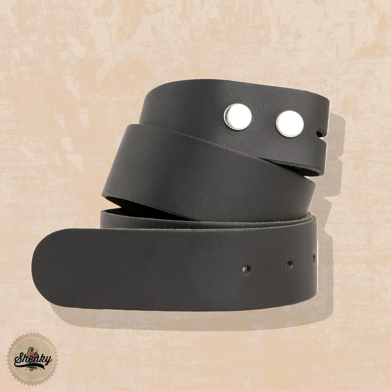 shenky Interchangeable belt without buckle, press studs, 4 cm width,