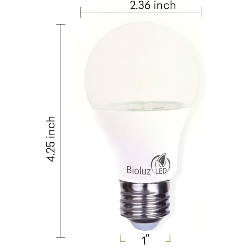 Bioluz LED Full Spectrum Grow Light Bulbs for Indoor Plants,