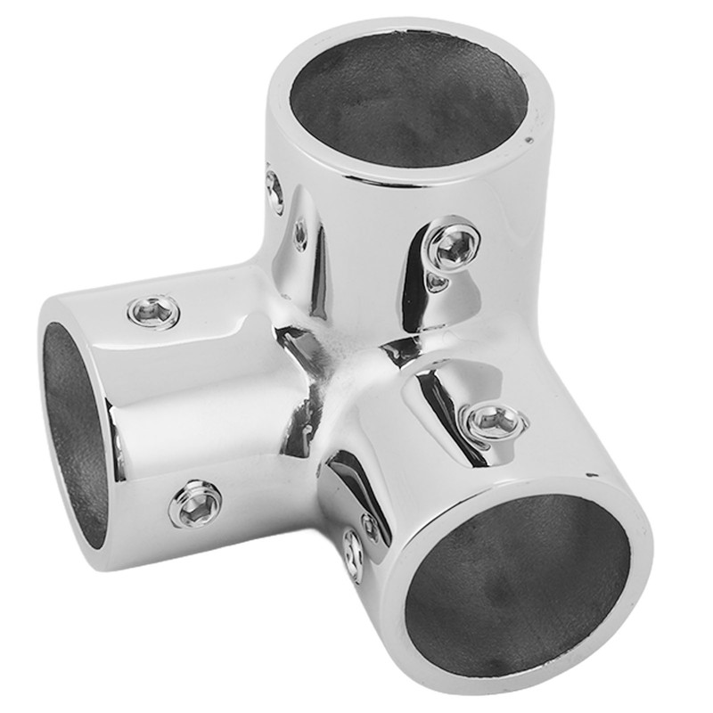 Boat Handrail Tee Connector 316 Stainless Steel Heavy Duty Pipe
