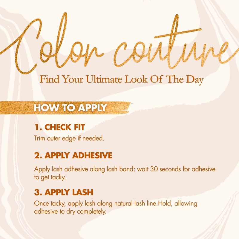 iENVY False Eyelashes Real Mink Color Couture Full Colored Lashes