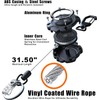 LIUGX Retractable Badge Holders, Heavy Duty Carabiner Keychain, Durable ID