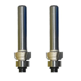 TopHomer 2PCS Roundover Router Bit 1/4 Shank, 1/4 Round Over Router Bits Alloy Set, Handy, Durable & Sharp for Home DIY