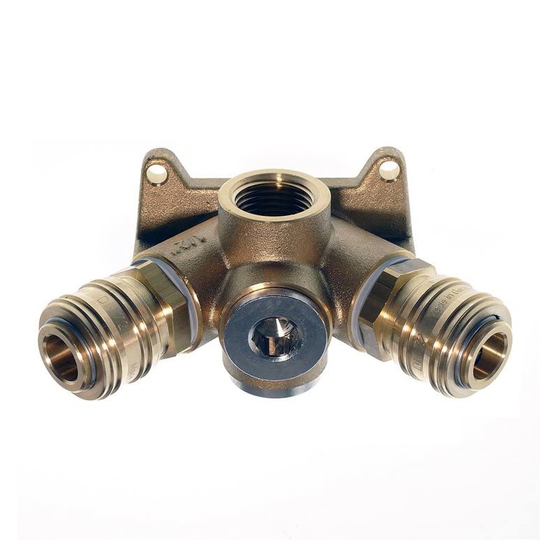 EVM 15-2 Compressed Air Distributor Coupling 2-Way +2 G 1/2