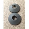 x 2 Unika Grey Plastic Pipe Cover - Clip Together