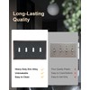 TREEWELL 2-Pack Quad Toggle Light Switch Cover Plate, Durable Zinc