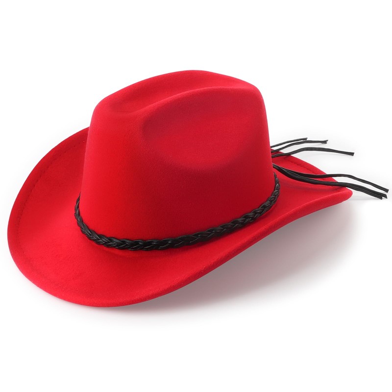 DRESHOW Cowboy Hat for Men Women Classic Western Wide Brim