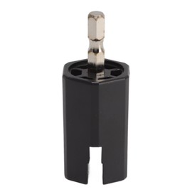 Pwshymi Guitar String Winder, Professional String Winder Tool Drill Bit Tuning Peg Winder for Acoustic Electric Guitar Bass Black,Guitar String Winder