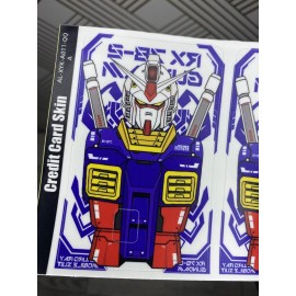 Mobile Suit Gundam Wing Credit Card Smart Sticker Skin Precut Small Chip Debit