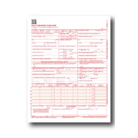 CMS 1500 Claim Forms - 500 sheets - New Version HCFA 1500 02/2012 Revision - Laser and Inkjet Compatible Health Insurance Claim Forms