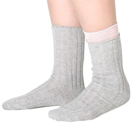 絹屋 Kinuya 2 Socks Set for Layers Silk 5 fingers Socks and Cotton Toe Socks Warm Health Care Made in Japan (Silk & Cotton, Gray)