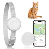 Cat Tracker Collar,No Subscription Cat Tracker(iOS Only),Waterproof Pet Tracker for