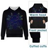 QIWCANM Stylized Rainbow Axolotl Print Kids Sweatshirt Boys Warm Pullover
