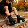 Gets Womens Roller Skates Light Up Wheels, Artificial Leather Adjustable