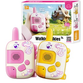 Unicorn Gifts for Girls - Walkie Talkies Girls Boys Toys Age 3 4 5 6 7 8 Toys for 3 4 5 6 7 8 Year Old Boys Walkie Talkies for Kids Long Range for Outside Adventures Camping Easter Birthday Gifts