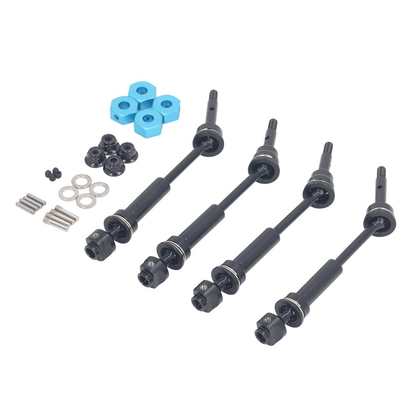 4Pcs RC Car Drive Shaft Set Front Rear Universal Axles