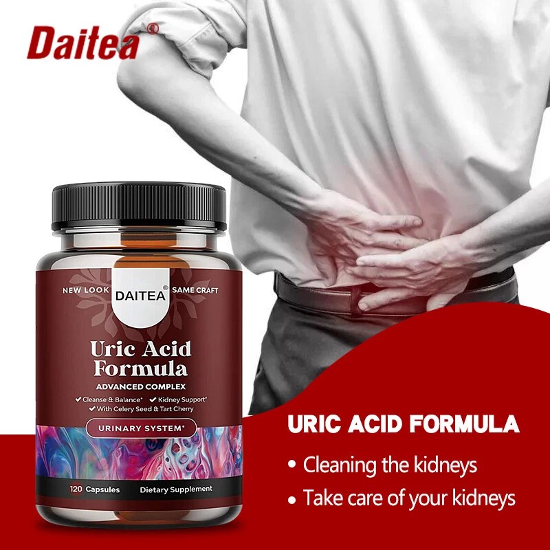 Daitea Uric Acid Formula -Tart Cherry, Celery, Milk Thistle,Cranbe