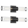METWET Black Vanity Light Set of 2, 2 Light Modern