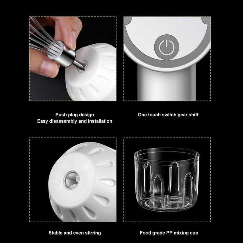 Cordless Portable Electric Garlic Chopper Electric Hand Mixer Multifunctional Meat