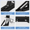 2PCS Folding Shelf Brackets, 12 inch Heavy Duty Stainless Steel