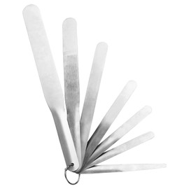 7 Pcs Flexible Multipurpose Caulking Spatula, Stainless Steel Caulking Utility Tip Widths 3/8" to 1-1/2" for Wall Floor Window Door Frame