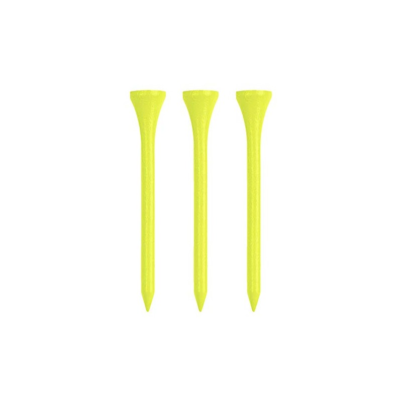 Wood Golf Tees, Neon Yellow, 3.25" (200 Tees)