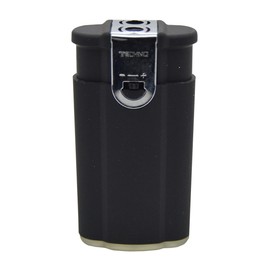 Techno Torch 2 pcs "Black" Dual Flame Torch Soft & Windproof Flame Butane Refillable Lighter