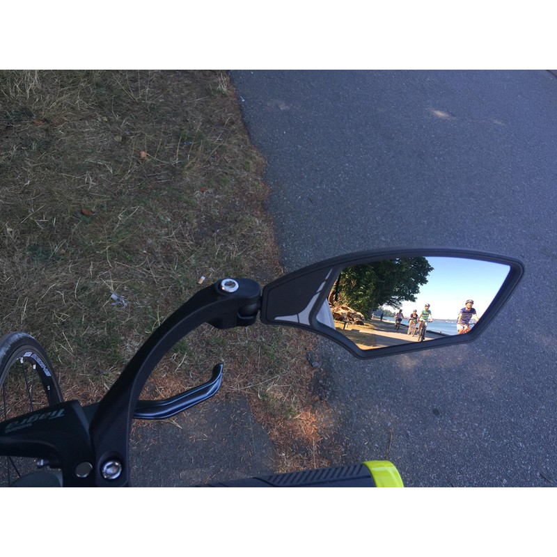 Hafny NEW Handlebar Bike Mirror, HD,Blast-resistant, E-bike Mirror, Glass Lens,