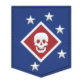 USMC Raiders Marines Marsoc PVC Rubber USA Morale Tactical Hook Patch (Multi-Colour)