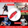 REVIVL Dual-Action Hand Pump for Sports Balls with 5 Needles