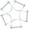 Ruidee 5 Pcs D-Shape 8x60mm Round Loop Wire Lock Pin