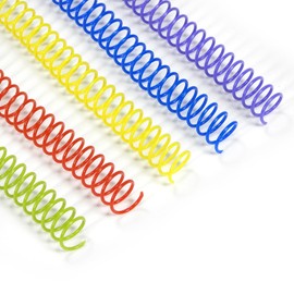 RAYSON Plastic Spiral Bobbins 90 Sheets 3:1 Pitch 14.3mm Multicolor Pack of 100