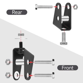 Vv Lights Top Performance 2'' ATV Shock Lift Kit, Front & Rear Suspension Lift for 1993-2000 Honda TRX300 FourTrax
