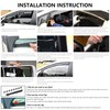 Shatterproof in-Channel Window Rain Guards for 2023 2024 Honda CRV