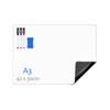 QWORK® A3 Magnetic Whiteboard for Fridge, Flexible Memo Board for