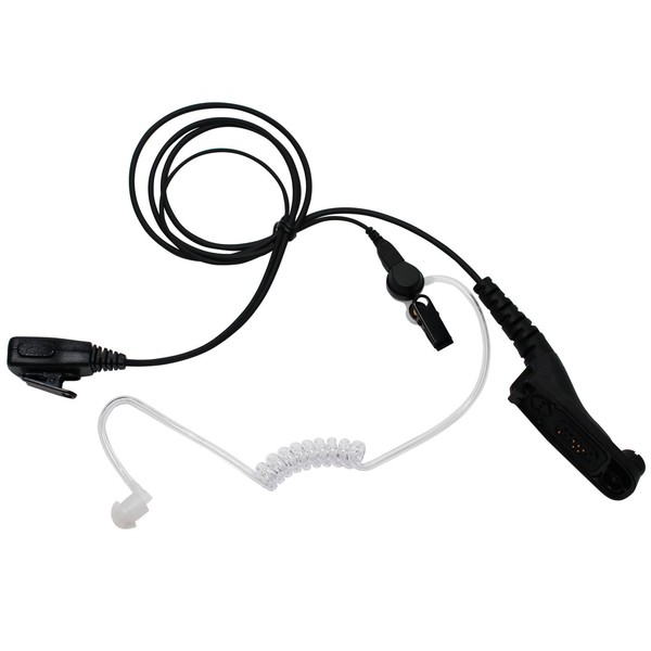 Replacement for Motorola XPR7550 FBI Earpiece with Push to Talk (PTT) Microphone - Acoustic Earphone Compatible with Motorola XPR7550 Radio - Headset for Security and Surveillance