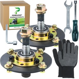 POSEAGLE 2 Pack 753-05319 Spindle Assembly Replaces 717-0906, 717-0906A, 917-0906, 917-0906A, 754-0371, 754-0371A for MTD 130684G, 130734G, 130784G Lawn Tractors