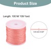 Rebower 0.8mm Nylon String for Bracelets, 109 Yard Nylon Satin