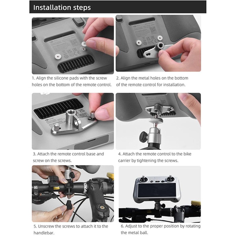 Remote Control Base Bicycle Mount Adaptor for DJI Mini 4