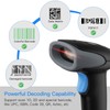 Eyoyo Wired 1D 2D Barcode Scanner with Gooseneck Stand Handsfree/USB