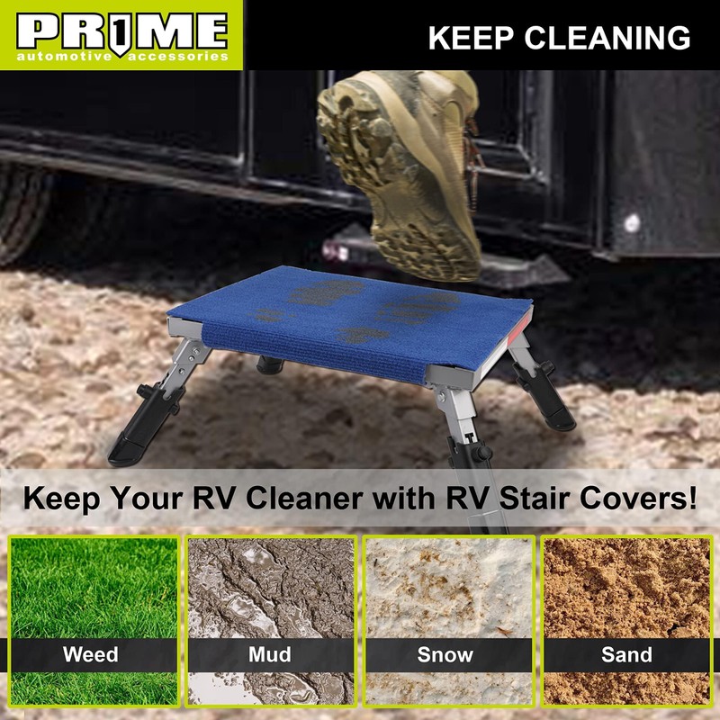 PR1ME Safety RV Steps, 19" x 14.5" Extra Large RV