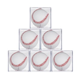 Tubbi Sign Ball Case, Set of 6, Autograph Ball, Baseball, Home Run, Baseball Case, Baseball Case, Baseball, Prevents Degradation and Tarnishing, UV Protection, Acrylic Collection Case, Ball, Important Memorial Ball or Home Run Ball Display for Hard Baseb