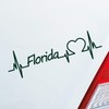 Hellweg Druckerei Auto Aufkleber Florida Herz Puls Staat State USA