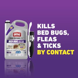 Ortho Home Defense Max Bed Bug, Flea and Tick Killer with Comfort Wand - Ready To Use Insect Spray for Home, Kills Bed Bug Eggs, Fleas & Ticks, 1 gal.