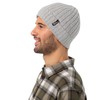 Jack Wolfskin Rib Knit Beanie Hat, Grey Heather, 1-Size